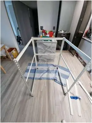 좁은 세탁장 건조기 설치 작업 과정 2
