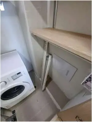 벽면 선반 철거 후 건조기 랙 작업 과정 2