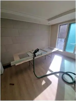 세탁실 문 방향 변경 작업 과정 2