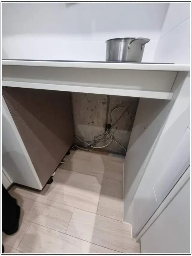 식기세척기 하부장 빌트인 작업 전